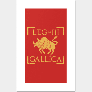 Legio III Gallica Taurus Bull Emblem Roman Legion Posters and Art